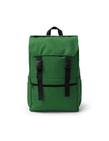 Mochila con solapa y cierres ajustables poliéster Reciclado - SOLAP