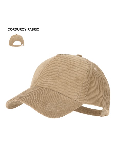 Gorra 5 paneles tejido de pana - Dispart