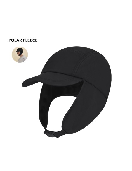 Cap with ear flaps and polar fleece interior - CUARICH