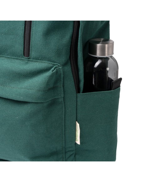 Recycled cotton backpack with interior pocket for 15" 20L laptop - HUDON