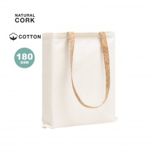 Bolsa algodón con asa de corcho