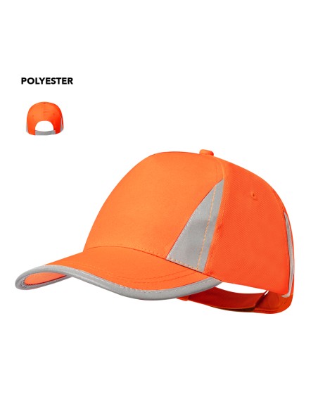 Gorra 5 panells de Poliester Reflectant alta visibilitat - Brixa