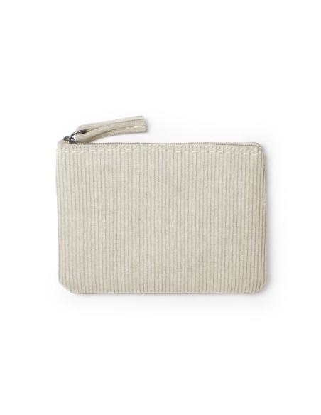 Corduroy purse with zipper closure - DAKE