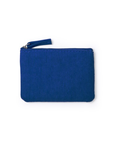 Corduroy purse with zipper closure -...