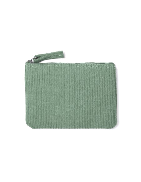 Corduroy purse with zipper closure - DAKE