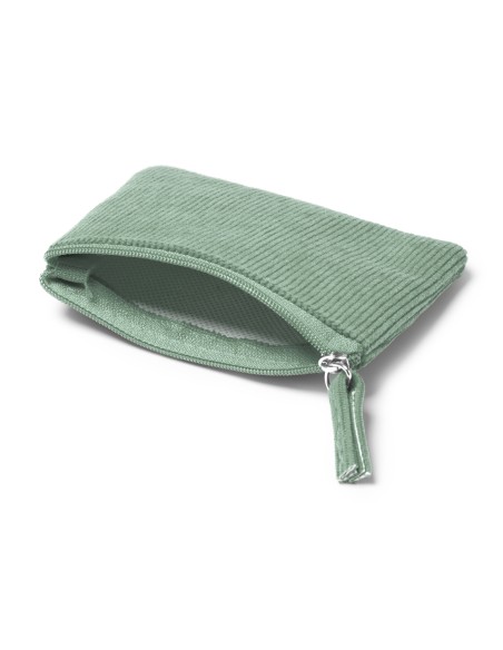 Corduroy purse with zipper closure - DAKE
