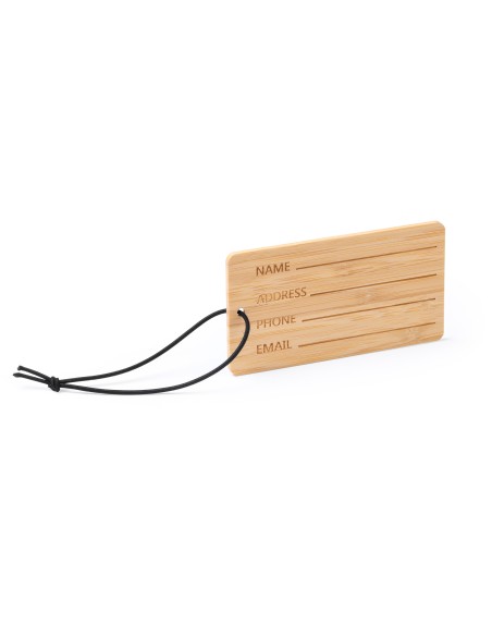 Bamboo luggage tag for travel - KABORE