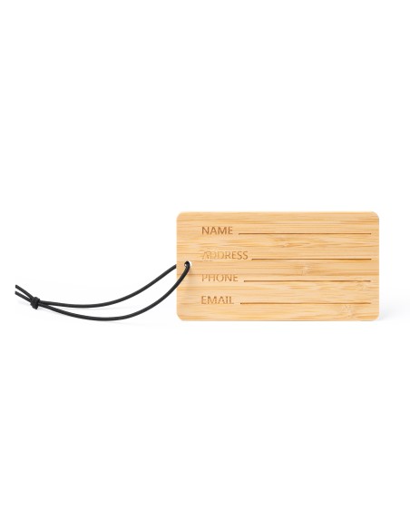 Bamboo luggage tag for travel - KABORE