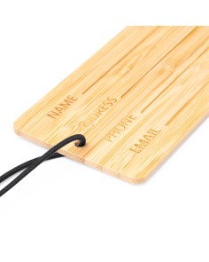 Bamboo luggage tag for...