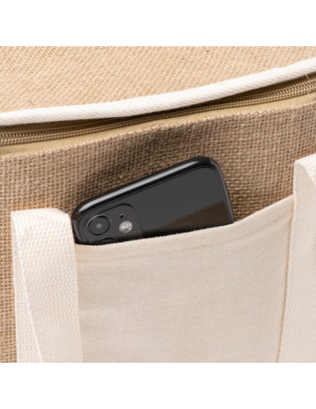 Bolsa nevera de yute con interior istotérmico - FLORIT