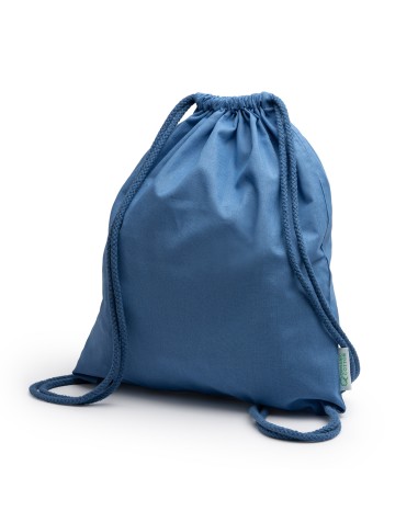 Organic cotton drawstring backpack -...