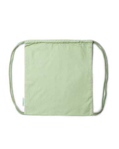 Organic cotton drawstring backpack -...