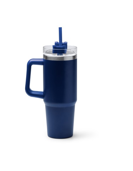 Tassa tèrmica d'acer inoxidable amb tapa i canya 870ml - KRANSTON