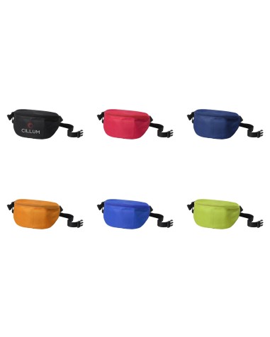 Polyester waist bag with zipper - ZUNDER Polyester waist bag with zipper - ZUNDER