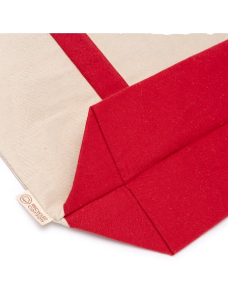 Bolsa de playa algodón orgánico 280g/m2 con asas  reforzadas y base (52x37x15cm)- PATY