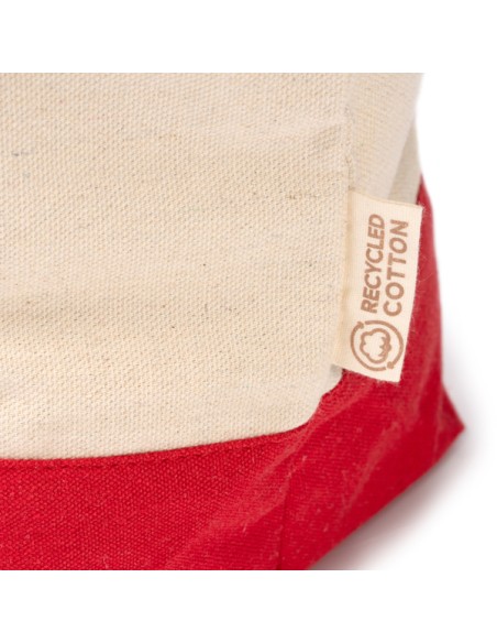 Organic cotton beach bag 280g/m2 with long reinforced handles and base (52x37x15cm) - PATY