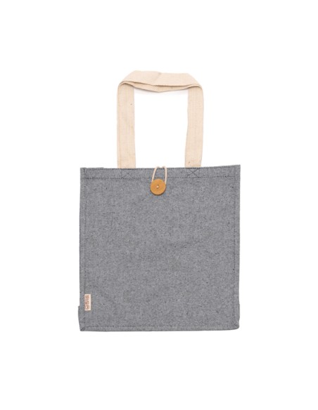 Recycled cotton bag 300g/m2 with long handles (38x38x12cm) - BARMER