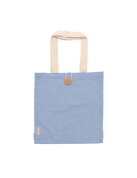 Bolsa algodón reciclado 300g/m2 con asas largas (38x38x12cm) - BARMER