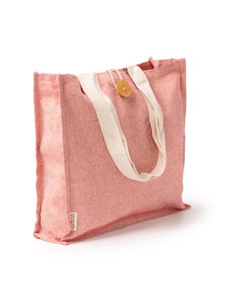 Recycled cotton bag 300g/m2 with long handles (38x38x12cm) - BARMER