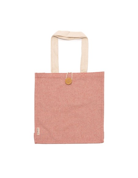 Bolsa algodón reciclado 300g/m2 con asas largas (38x38x12cm) - BARMER