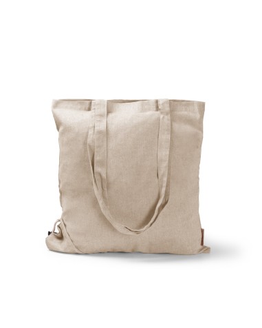 Bolsa plegable de algodón reciclado... Bolsa plegable de algodón reciclado...