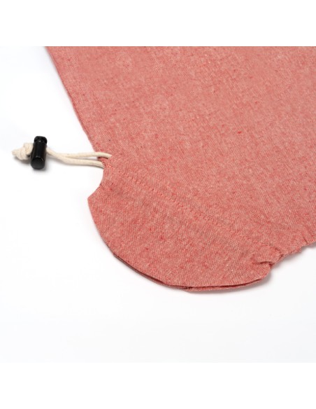 Bossa plegable de cotó reciclat 120g/m2 amb nanses llargues (38x42cm)- PLIKA