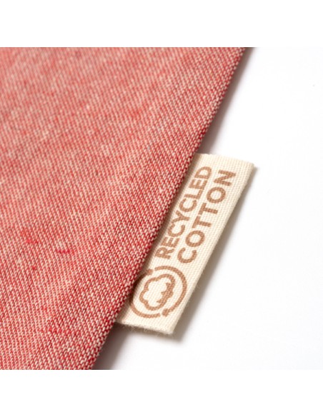 Bossa plegable de cotó reciclat 120g/m2 amb nanses llargues (38x42cm)- PLIKA