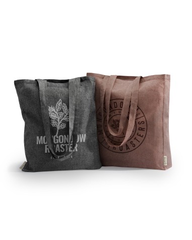 140g/m2 recycled cotton bag with long... 140g/m2 recycled cotton bag with long...