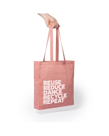 140g/m2 recycled cotton bag with long... 140g/m2 recycled cotton bag with long...