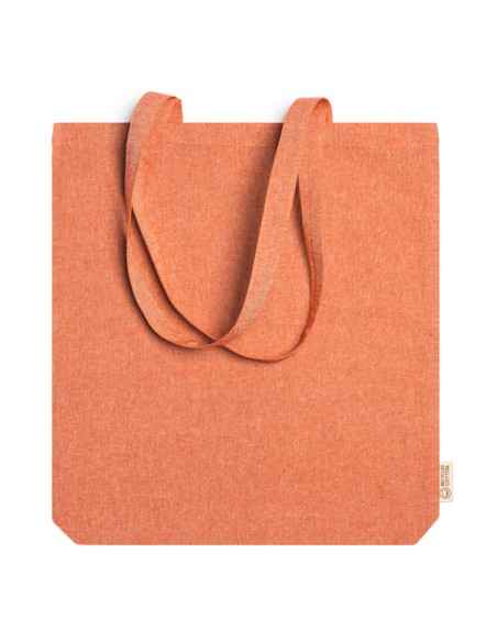 140g/m2 recycled cotton bag with long handles and gusset  (41x38x8,5cm)  - LUMIA