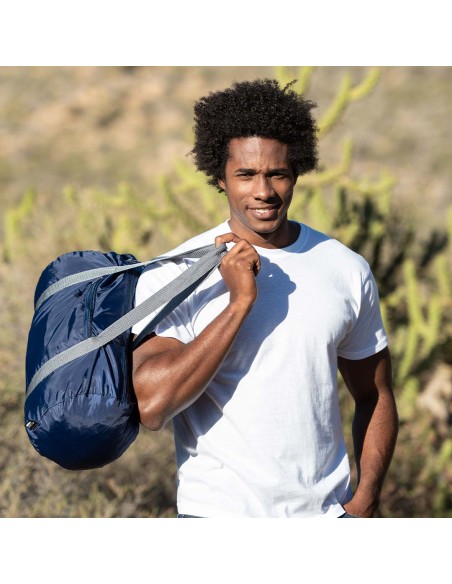 Retro style sports bag made of recycled polyester - Charmix