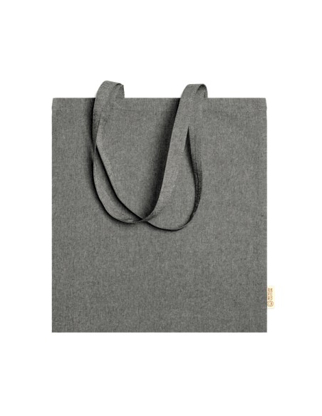 Bolsa algodón reciclado 120g/m2 con asas largas (42x38cm)- RIVOLI