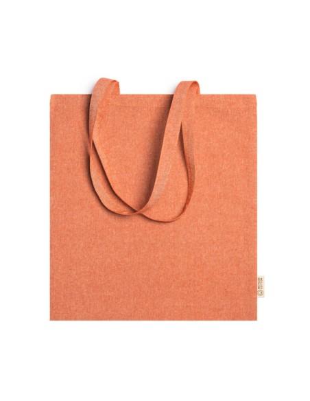 Recycled cotton bag 120g/m2 with long handles (42x38cm) - RIVOLI