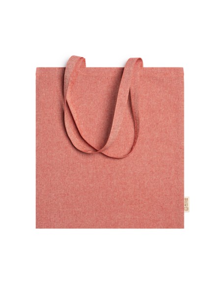 Recycled cotton bag 120g/m2 with long handles (42x38cm) - RIVOLI