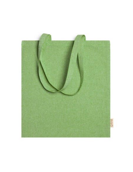 Recycled cotton bag 120g/m2 with long handles (42x38cm) - RIVOLI