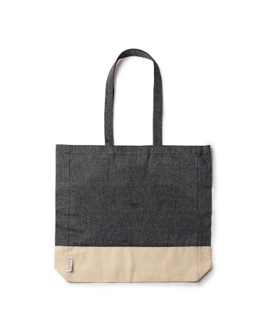 Recycled cotton bag 120g/m2 with long... Recycled cotton bag 120g/m2 with long...