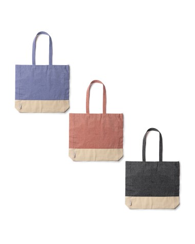 Sac en coton recyclé 120g/m2 avec... Sac en coton recyclé 120g/m2 avec...