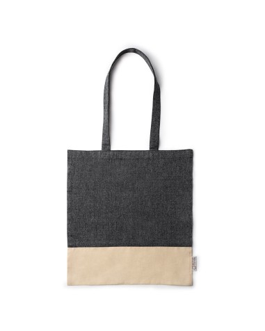 Recycled cotton bag 120g/m2 with long... Recycled cotton bag 120g/m2 with long...