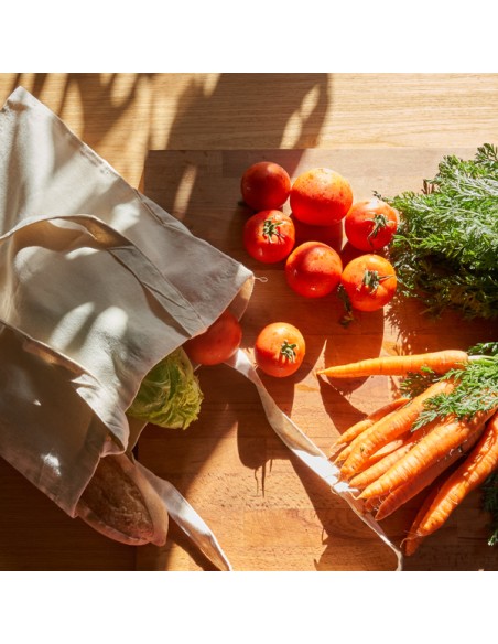 Bolsa de la compra 100% algodón de 180g/m2 con asas largas (37x41cm) - ZENITH