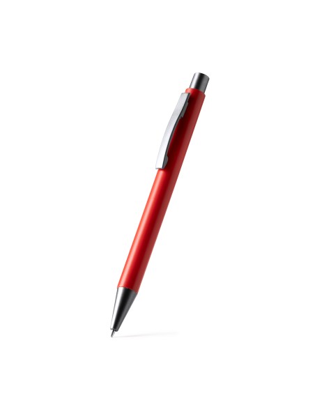 Stylo à bille à bouton poussoir en ABS avec détails de finition métallique - ROLAND