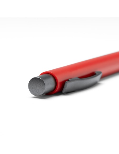 Stylo à bille à bouton poussoir en ABS avec détails de finition métallique - ROLAND