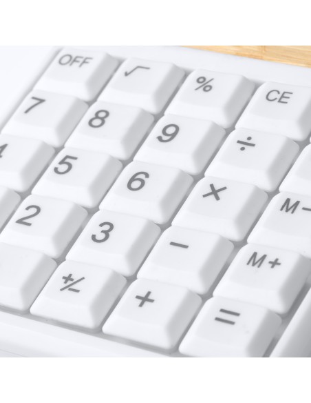 Calculadora de plàstic ABS reciclat i bambú - VEREX