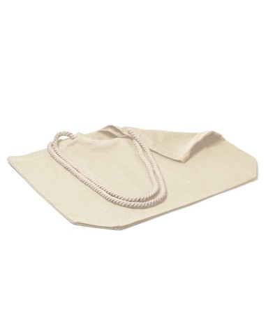 260g/m2 cotton beach bag with long...