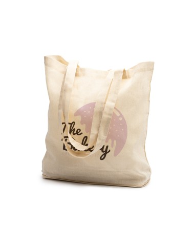 110g/m2 cotton foldable bag with jute... 110g/m2 cotton foldable bag with jute...