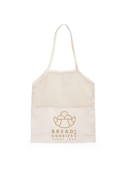 Sac shopping en coton 180g/m2 avec finition lisse et mesh (45x42cm) - LEAF