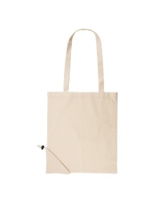 Bolsa compra plegable de algodón105g/m2 con asas largas (37x41cm) - DUNE