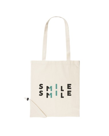 Sac shopping pliable en coton 105g/m2...