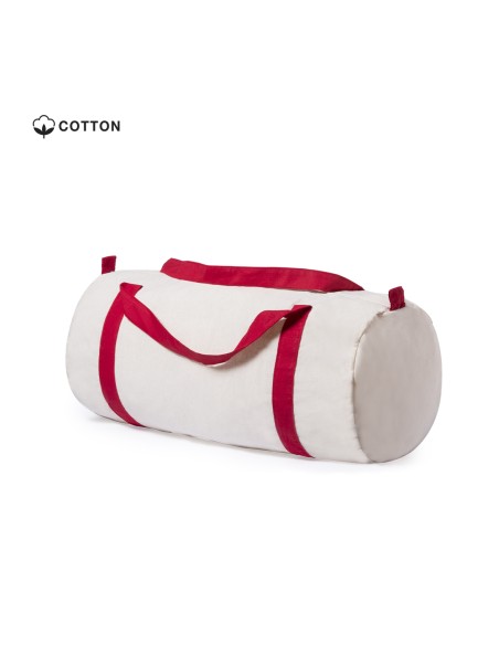 Cotton sports bag with coloured handles - SIMARO