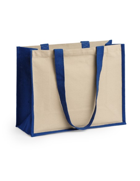 Bolsa de yute laminado resistente con asas largas (40x32x16cm)- NANTES