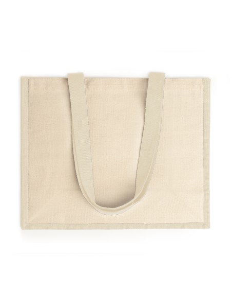 Bolsa de yute laminado resistente con asas largas (40x32x16cm)- NANTES